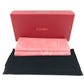 CARTIER Happy birthday logo Long Wallet Bi-fold Flap Long Wallet Leather pink Used