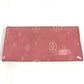 CARTIER Happy birthday logo Long Wallet Bi-fold Flap Long Wallet Leather pink Used