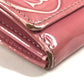 CARTIER Happy birthday logo Long Wallet Bi-fold Flap Long Wallet Leather pink Used