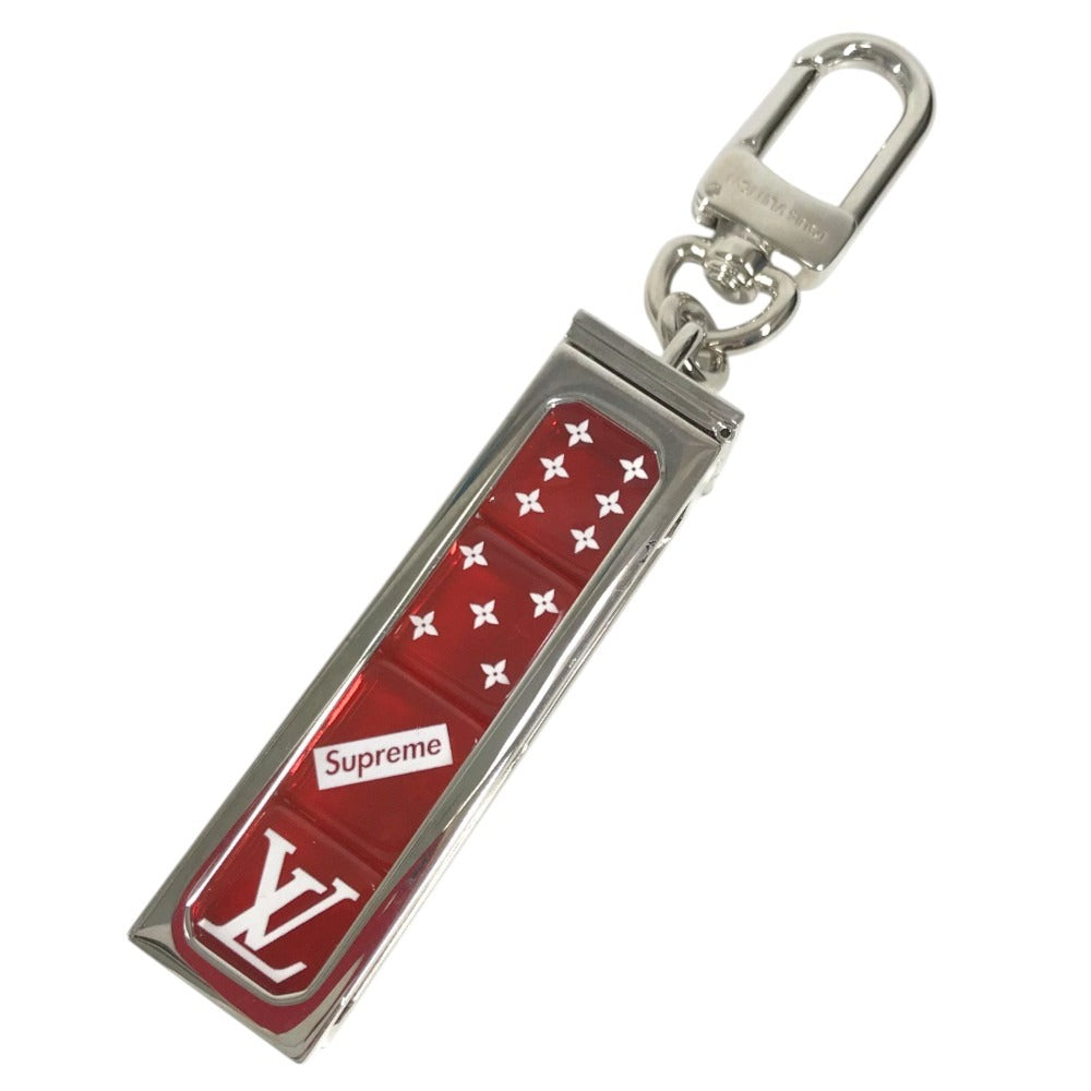 LOUIS VUITTON MP2073 supereme collaboration supreme dice dice Back charm Key Holder Metal Red Used