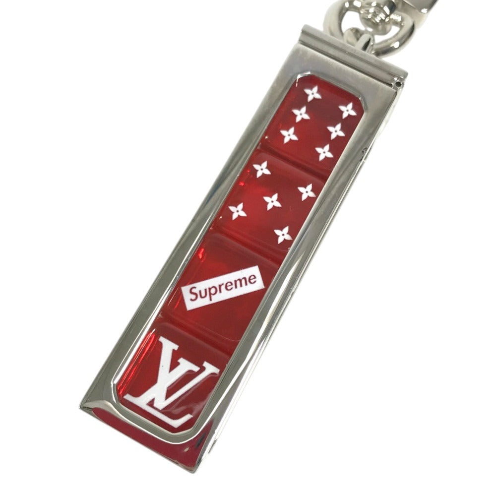 LOUIS VUITTON MP2073 supereme collaboration supreme dice dice Back charm Key Holder Metal Red Used