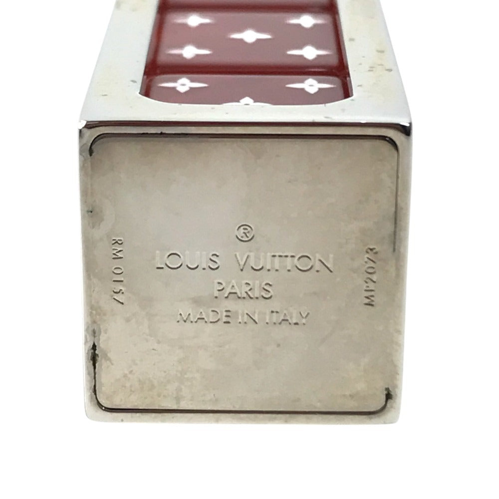 LOUIS VUITTON MP2073 supereme collaboration supreme dice dice Back charm Key Holder Metal Red Used