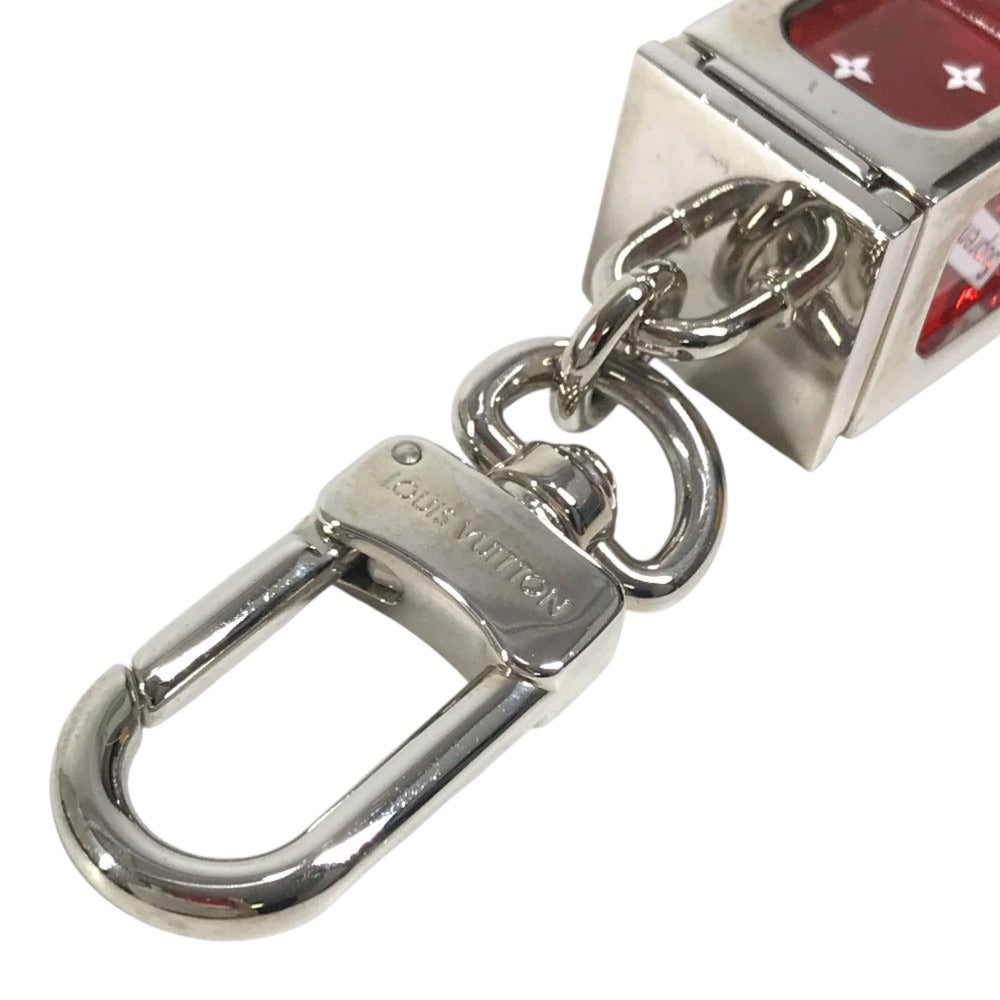 LOUIS VUITTON MP2073 supereme collaboration supreme dice dice Back charm Key Holder Metal Red Used