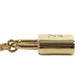 LOUIS VUITTON 不明 LV logo padlock charm Key Holder, Bag Charm, Pendant Top, Accessory, Necklace charm Metal Gold Used