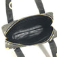 CHANEL vintage CC Mark logo quilted all-over pattern Bag Tote Bag Hand Bag Canvas Black/White Used