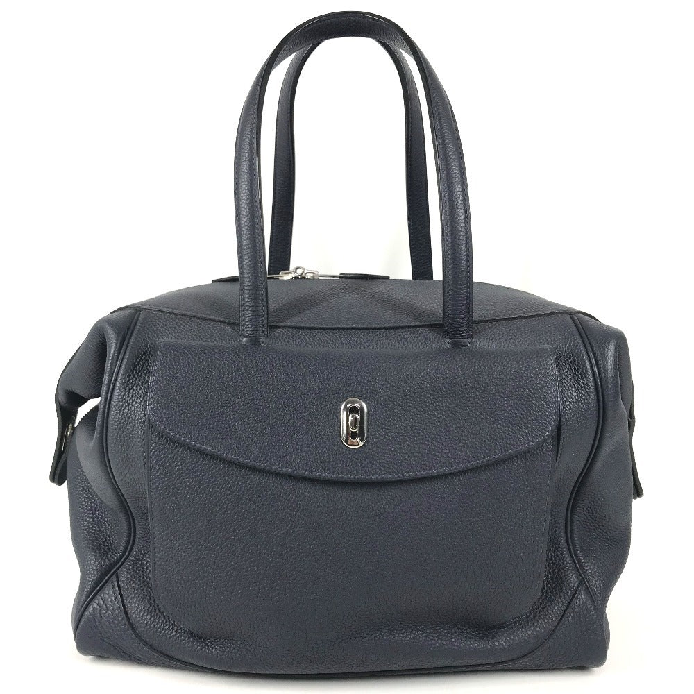 HERMES Warago Cabin 35 Warago Cabin 35 Bag, Handbag, Shoulder Bag, Business Bag Duffle Bag Togo Navy/SilverHardware Used