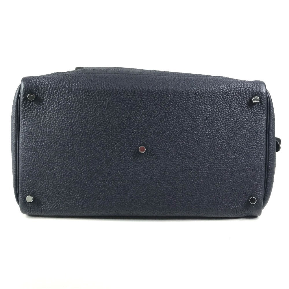 HERMES Warago Cabin 35 Warago Cabin 35 Bag, Handbag, Shoulder Bag, Business Bag Duffle Bag Togo Navy/SilverHardware Used