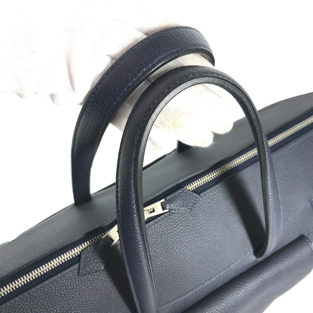 HERMES Warago Cabin 35 Warago Cabin 35 Bag, Handbag, Shoulder Bag, Business Bag Duffle Bag Togo Navy/SilverHardware Used