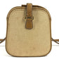 HERMES Vanity bag Shoulder Bag with pouch Duffle Bag Leather/Canvas Beige/Brown Used