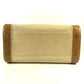 HERMES Vanity bag Shoulder Bag with pouch Duffle Bag Leather/Canvas Beige/Brown Used