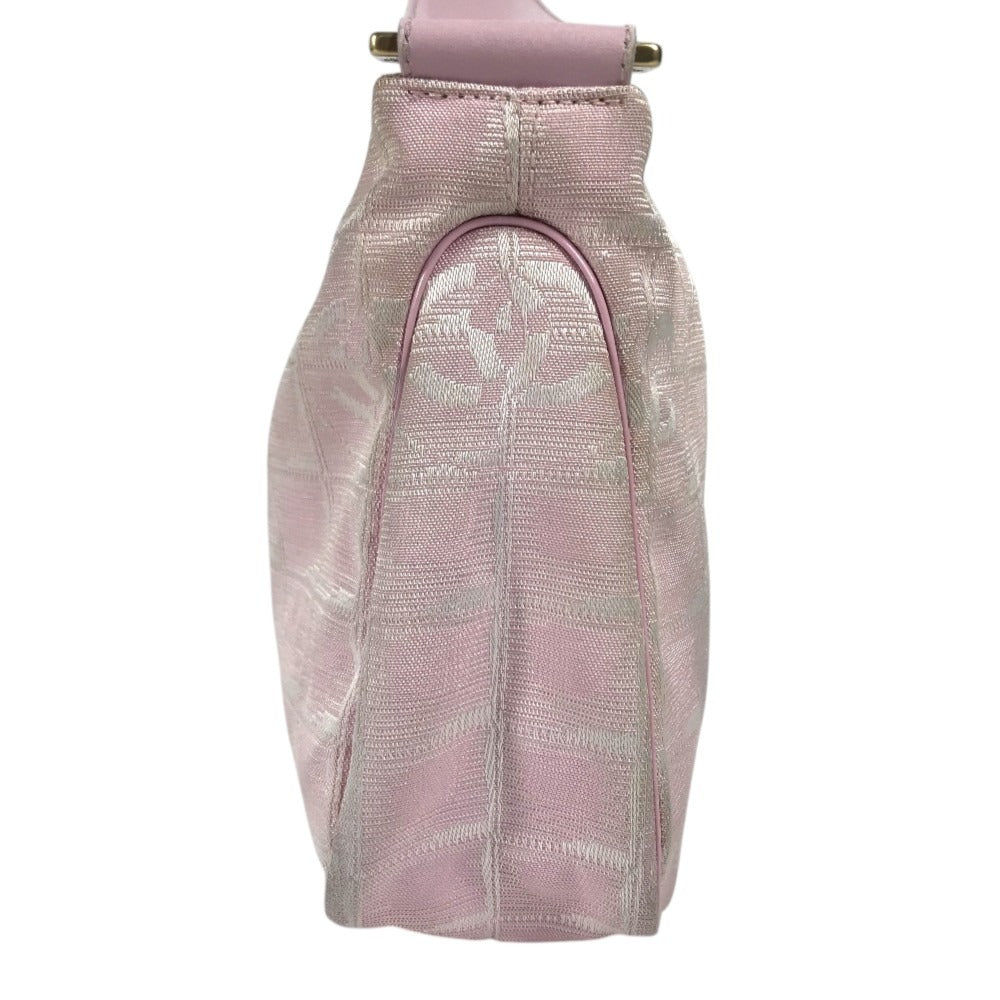 CHANEL New travel line CC CC Mark logo Bags Hand Bags Accessory Pouches Shoulder Bag pink Used