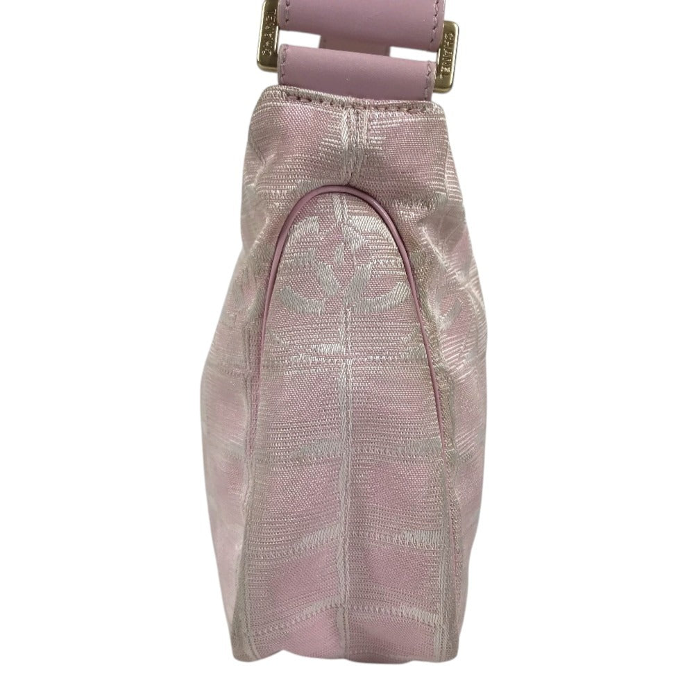 CHANEL New travel line CC CC Mark logo Bags Hand Bags Accessory Pouches Shoulder Bag pink Used