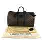 LOUIS VUITTON M41411 Monogram Waterproof KeepallBandouliere55 Bag Travel Bag 2WAY Bag Shoulder Bag Duffle Bag MonogramMacassarCanvas Brown/Black Used