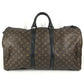 LOUIS VUITTON M41411 Monogram Waterproof KeepallBandouliere55 Bag Travel Bag 2WAY Bag Shoulder Bag Duffle Bag MonogramMacassarCanvas Brown/Black Used