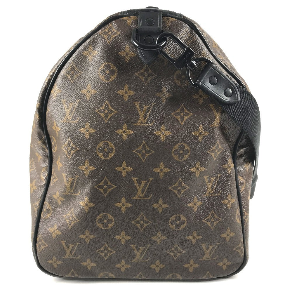 LOUIS VUITTON M41411 Monogram Waterproof KeepallBandouliere55 Bag Travel Bag 2WAY Bag Shoulder Bag Duffle Bag MonogramMacassarCanvas Brown/Black Used