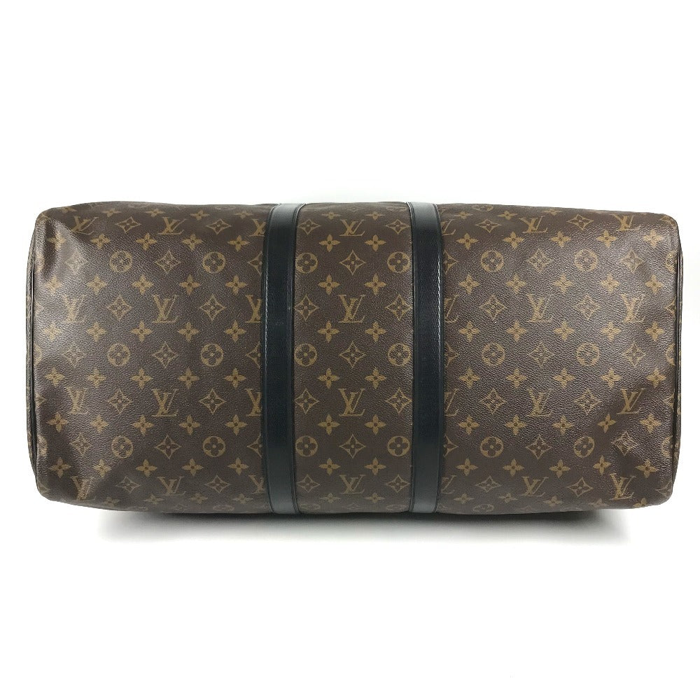 LOUIS VUITTON M41411 Monogram Waterproof KeepallBandouliere55 Bag Travel Bag 2WAY Bag Shoulder Bag Duffle Bag MonogramMacassarCanvas Brown/Black Used