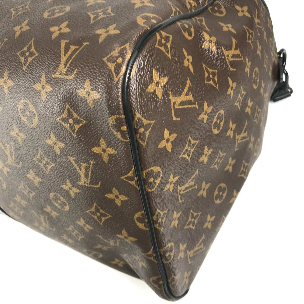 LOUIS VUITTON M41411 Monogram Waterproof KeepallBandouliere55 Bag Travel Bag 2WAY Bag Shoulder Bag Duffle Bag MonogramMacassarCanvas Brown/Black Used