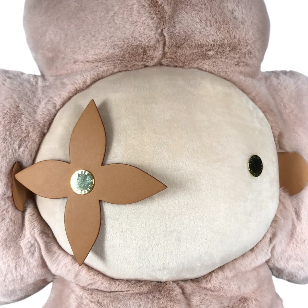 LOUIS VUITTON GI0948 Monogram Doudou Vivienne Giant Dolls, interior decorations, objects Plush Doll polyester / MonogramCanvas pink/Brown Used