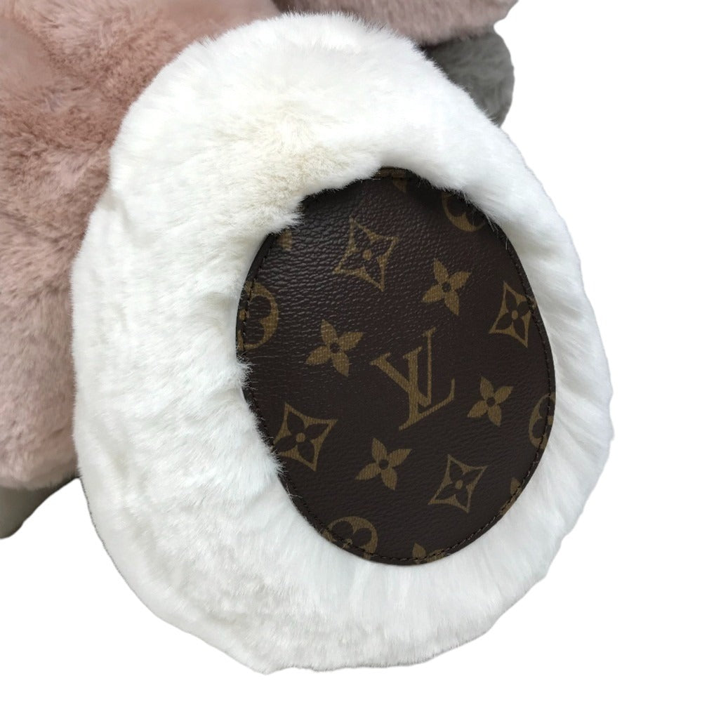 LOUIS VUITTON GI0948 Monogram Doudou Vivienne Giant Dolls, interior decorations, objects Plush Doll polyester / MonogramCanvas pink/Brown Used