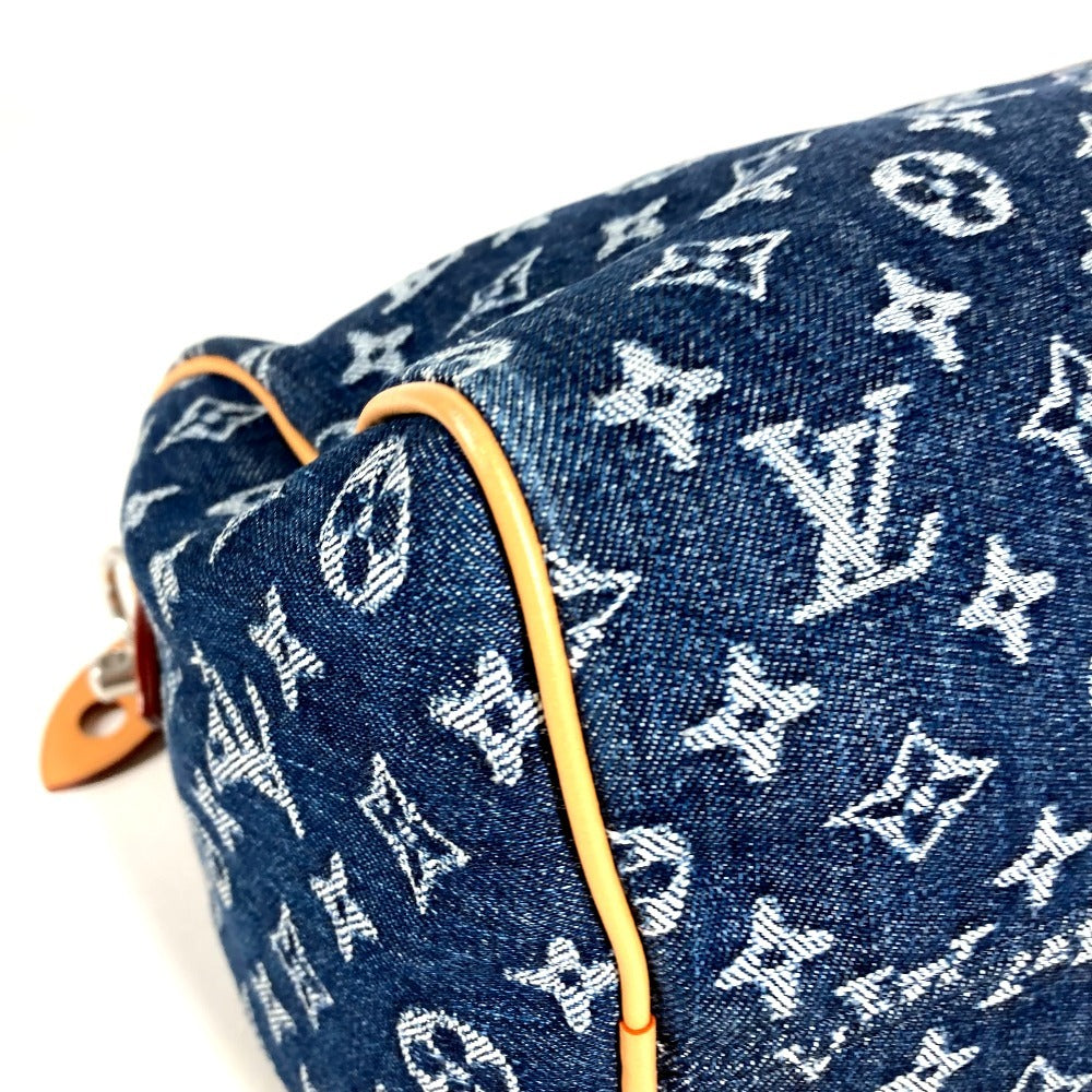 LOUIS VUITTON M27556 Monogram Flower Denim Speedy Bandouliere 30 Bags Mini Duffle Bag Tote Bag Hand Bag MonogramDenim blue Used