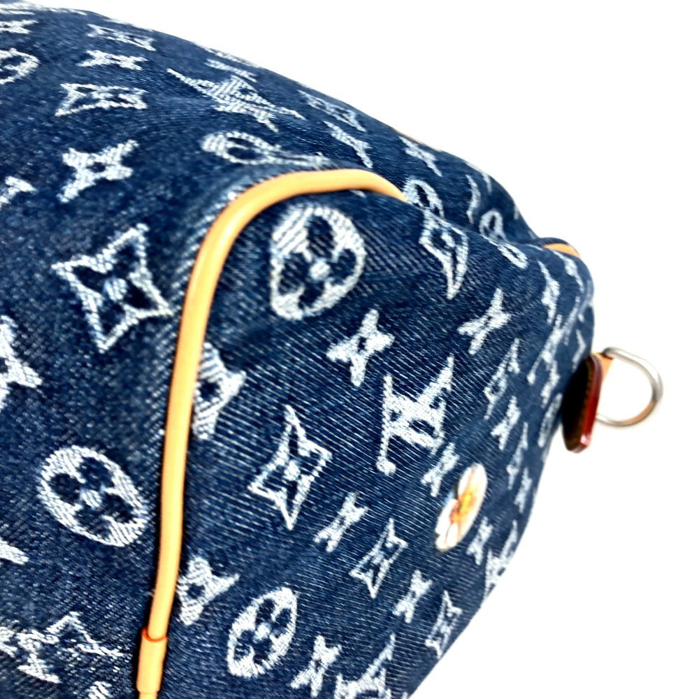 LOUIS VUITTON M27556 Monogram Flower Denim Speedy Bandouliere 30 Bags Mini Duffle Bag Tote Bag Hand Bag MonogramDenim blue Used