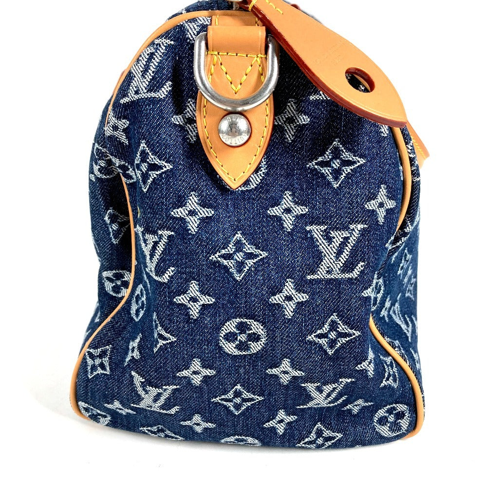 LOUIS VUITTON M27556 Monogram Flower Denim Speedy Bandouliere 30 Bags Mini Duffle Bag Tote Bag Hand Bag MonogramDenim blue Used