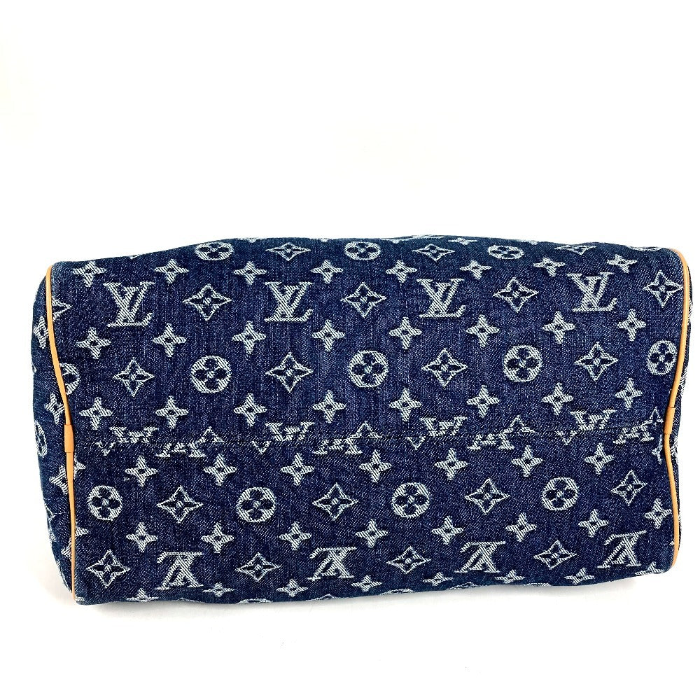 LOUIS VUITTON M27556 Monogram Flower Denim Speedy Bandouliere 30 Bags Mini Duffle Bag Tote Bag Hand Bag MonogramDenim blue Used