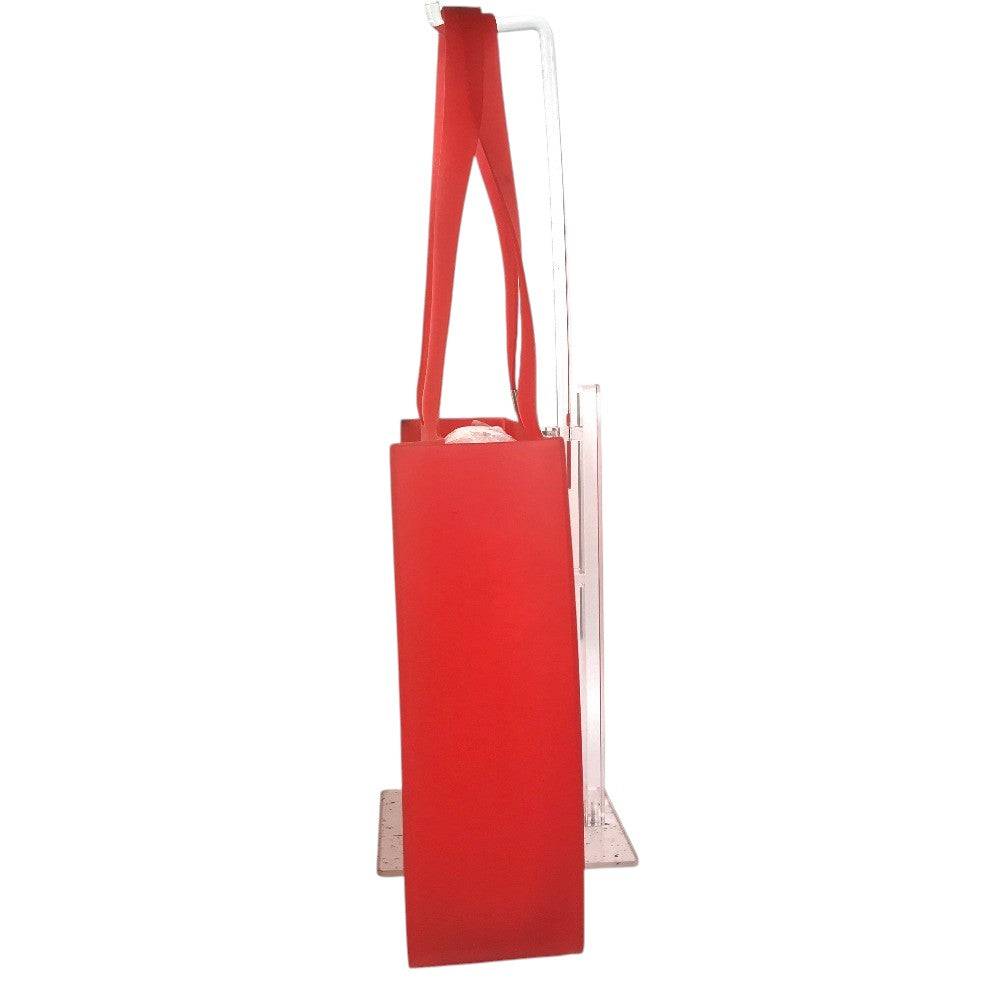 CHANEL vintage Logo CC CC Mark Big Vintage red rubber tote bag Shoulder Bag rubber Red Used
