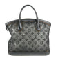 LOUIS VUITTON M40769 Monogram Transparents Lockit Mesh Tote Bag Hand Bag Mesh / Leather Black Used