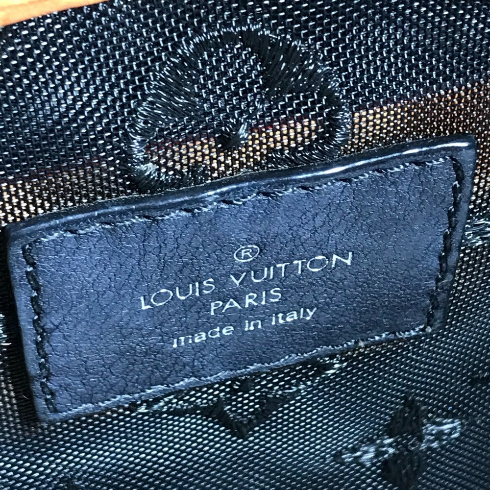 LOUIS VUITTON M40769 Monogram Transparents Lockit Mesh Tote Bag Hand Bag Mesh / Leather Black Used