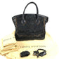 LOUIS VUITTON M40769 Monogram Transparents Lockit Mesh Tote Bag Hand Bag Mesh / Leather Black Used