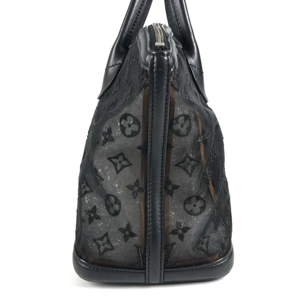 LOUIS VUITTON M40769 Monogram Transparents Lockit Mesh Tote Bag Hand Bag Mesh / Leather Black Used