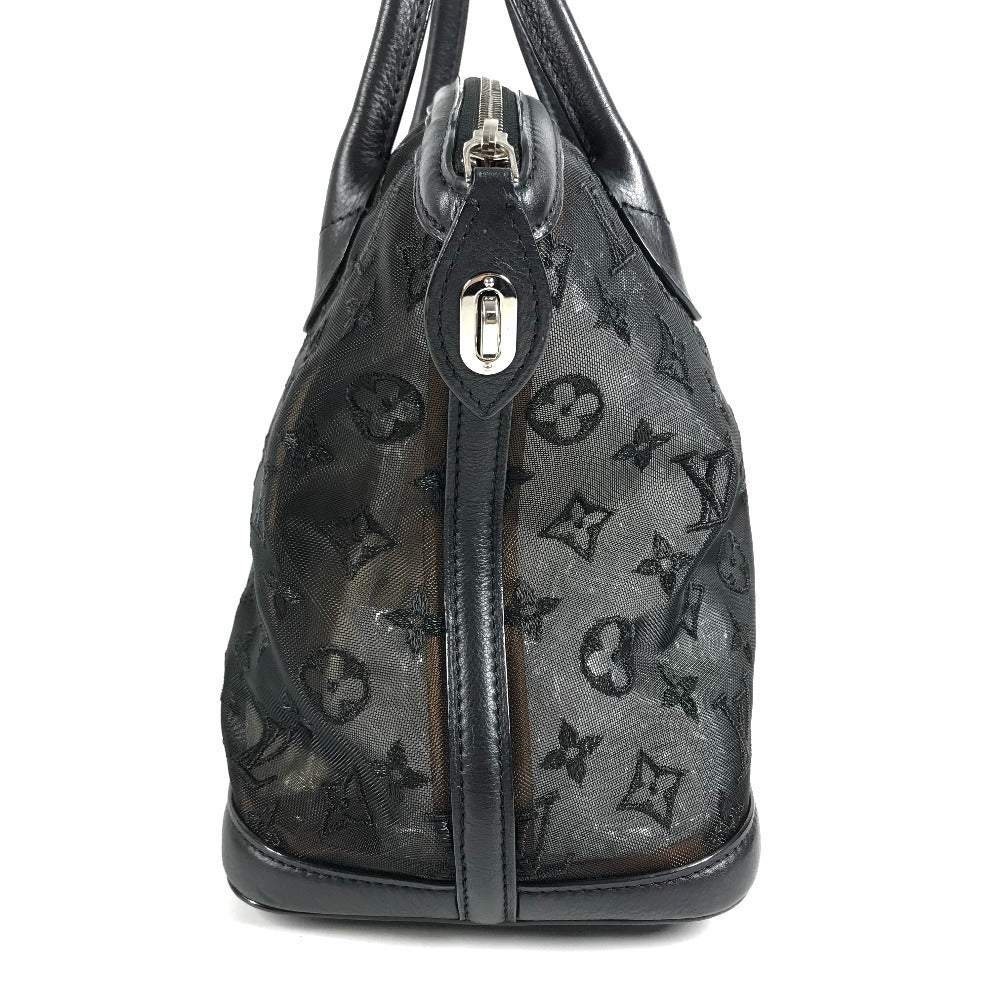 LOUIS VUITTON M40769 Monogram Transparents Lockit Mesh Tote Bag Hand Bag Mesh / Leather Black Used