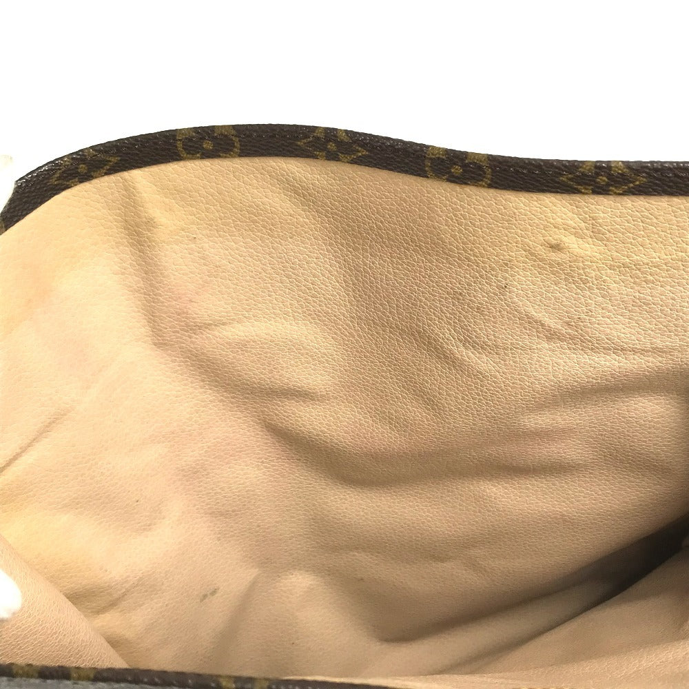 LOUIS VUITTON M51140 Monogram Sac Plat old model Tote Bag Vertical Tote Hand Bag MonogramCanvas Brown Used