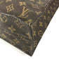 LOUIS VUITTON M51140 Monogram Sac Plat old model Tote Bag Vertical Tote Hand Bag MonogramCanvas Brown Used