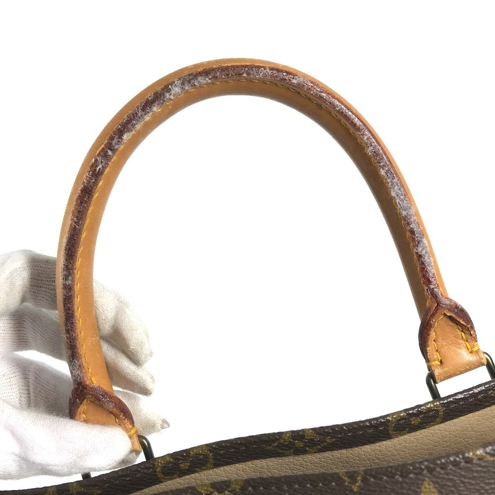 LOUIS VUITTON M51140 Monogram Sac Plat old model Tote Bag Vertical Tote Hand Bag MonogramCanvas Brown Used