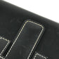HERMES H logo vintage Jige PM Bag Document Bag Flap Cluch Bag Clutch bag Leather Black Used