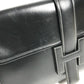 HERMES H logo vintage Jige PM Bag Document Bag Flap Cluch Bag Clutch bag Leather Black Used