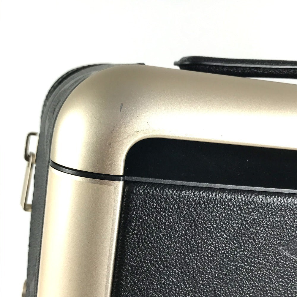 LOUIS VUITTON M13783 Monogram Giant Embossed suitcase horizon 55 Suitcase, 4-wheel travel bag Carry Bag Leather Black Used
