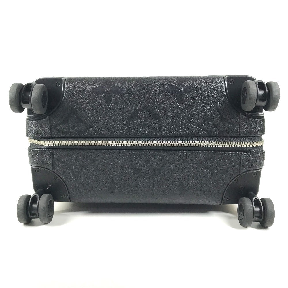 LOUIS VUITTON M13783 Monogram Giant Embossed suitcase horizon 55 Suitcase, 4-wheel travel bag Carry Bag Leather Black Used