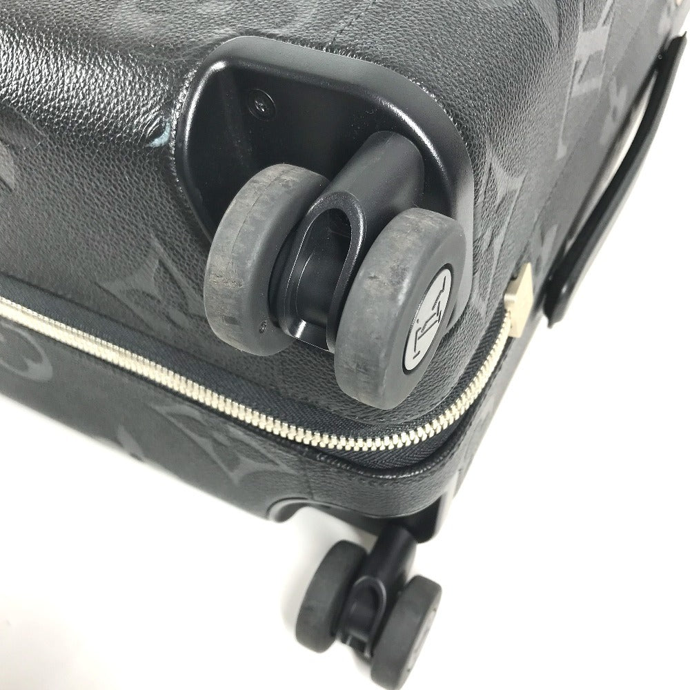 LOUIS VUITTON M13783 Monogram Giant Embossed suitcase horizon 55 Suitcase, 4-wheel travel bag Carry Bag Leather Black Used