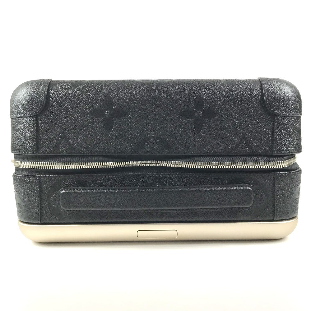 LOUIS VUITTON M13783 Monogram Giant Embossed suitcase horizon 55 Suitcase, 4-wheel travel bag Carry Bag Leather Black Used