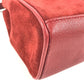 GUCCI 007 1793 0236 vintage Bamboo Mini 2-Way Bag Bag Shoulder Bag Hand Bag Leather / suede Red Used