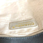 CHANEL CC CC Mark logo chocolate bar Bag Hand Bag Bicolor Tote Bag Canvas gray/White Used
