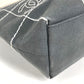 CHANEL CC CC Mark logo chocolate bar Bag Hand Bag Bicolor Tote Bag Canvas gray/White Used