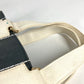 CHANEL CC CC Mark logo chocolate bar Bag Hand Bag Bicolor Tote Bag Canvas gray/White Used