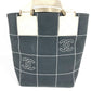 CHANEL CC CC Mark logo chocolate bar Bag Hand Bag Bicolor Tote Bag Canvas gray/White Used