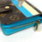 LOUIS VUITTON M60036 Monogram Groom Compact Zip Compact Zip Wallet Compact Wallet Folded wallet MonogramCanvas Brown/blue Used