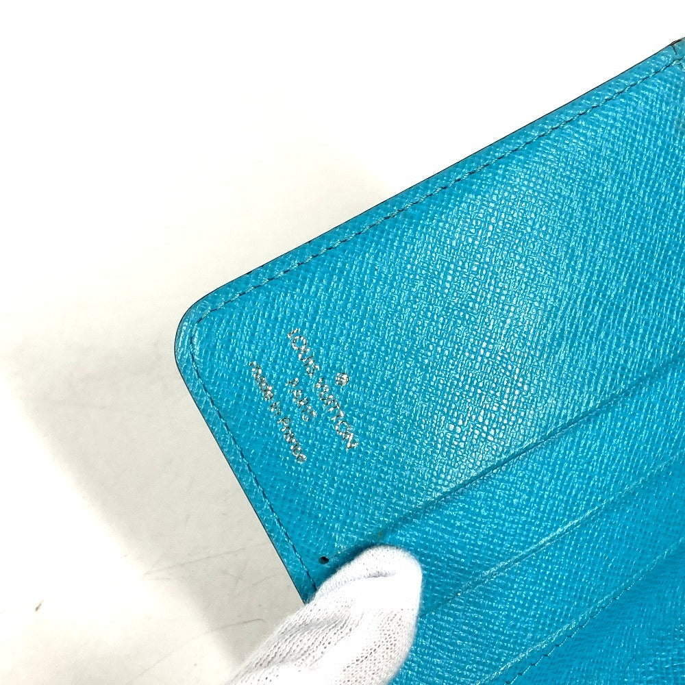 LOUIS VUITTON M60036 Monogram Groom Compact Zip Compact Zip Wallet Compact Wallet Folded wallet MonogramCanvas Brown/blue Used