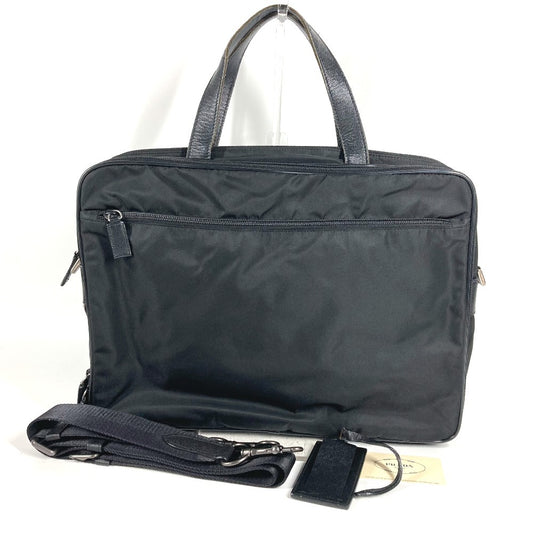 PRADA V407S triangle logo triangle logo plate Bag, Shoulder Bag, Document Bag, Briefcase Business bag Nylon Black Used